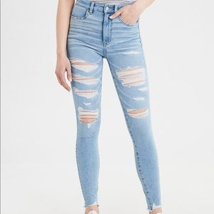 AEO Distressed Highest Rise Jegging